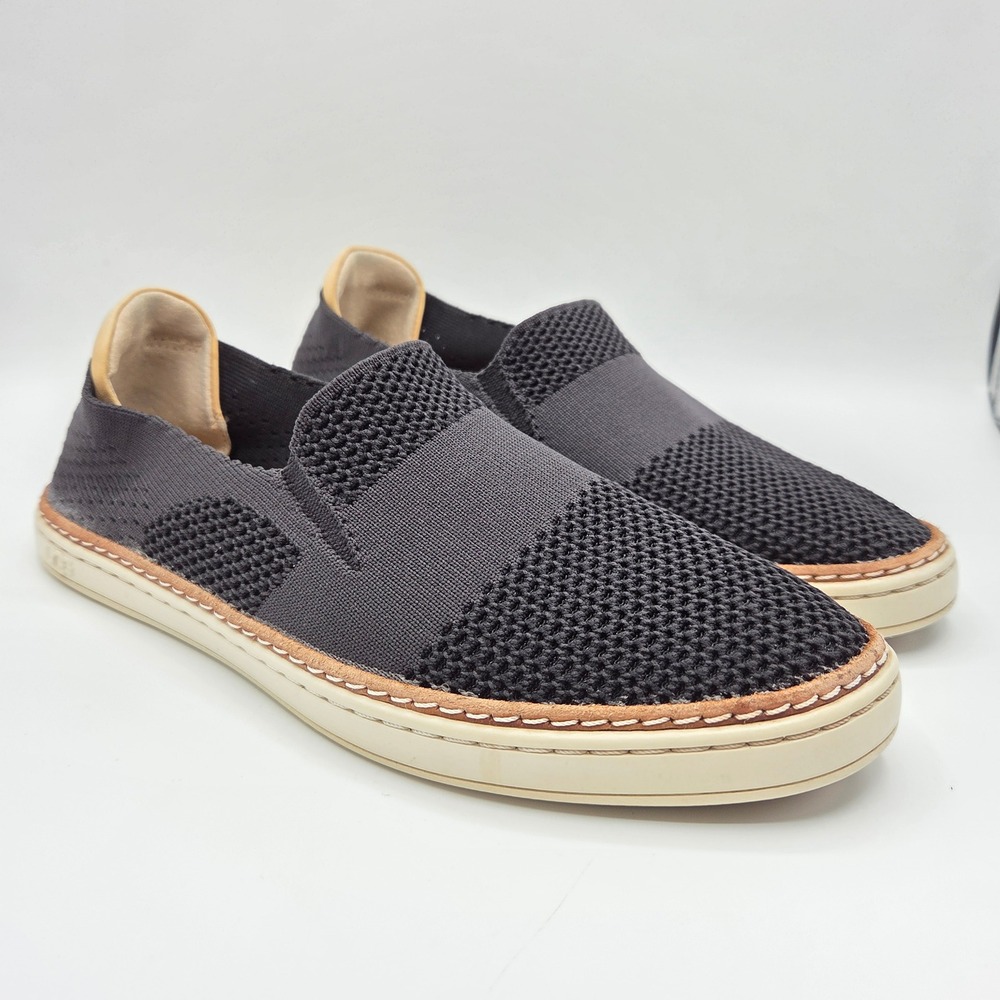 UGG Womens Black Knit Cushioned Sammy Chevron Slip On Athletic Comfy Sneakers 8